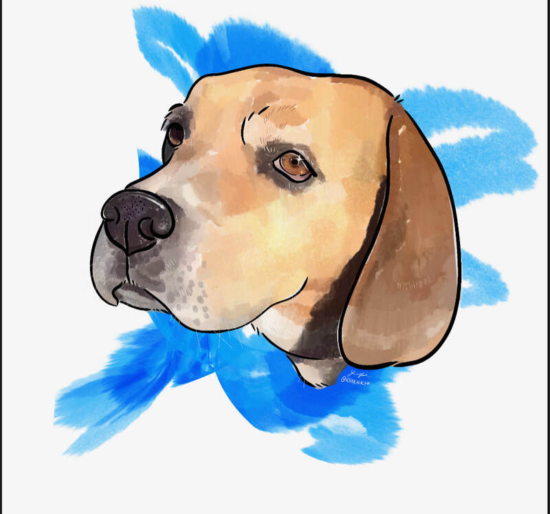 Raffle Prize #8: Custom digital pet portrait
