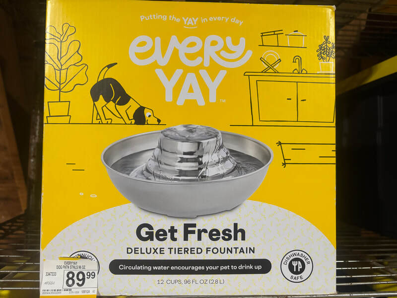Raffle Prize #3: EveryYay Get Fresh Self-Cleaning Water Fountain ($60 value)