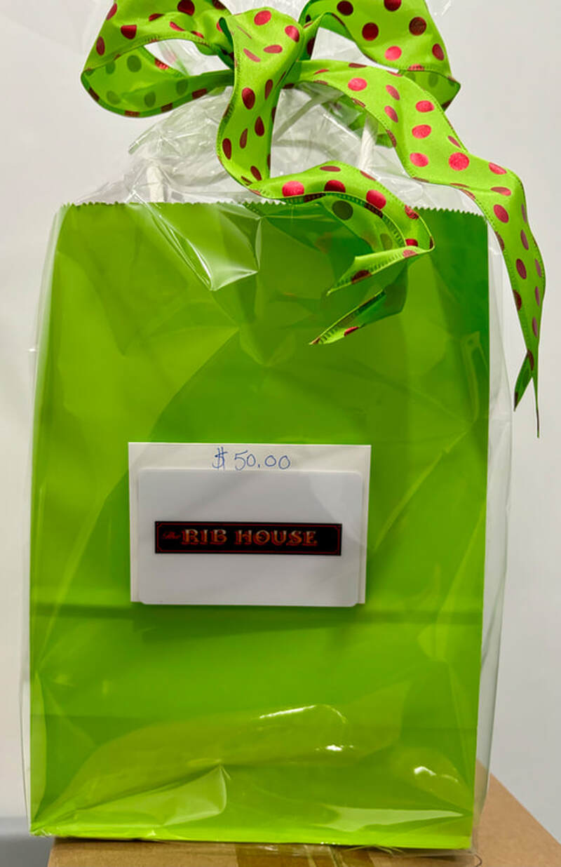 9. $50 gift card to the Rib House, located in East Haven